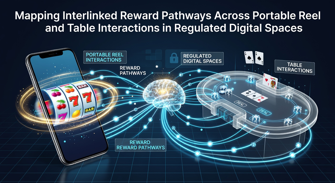 Diagram dat interconnecties toont tussen mobiele slot reels en tafelspellen in digitale platformen