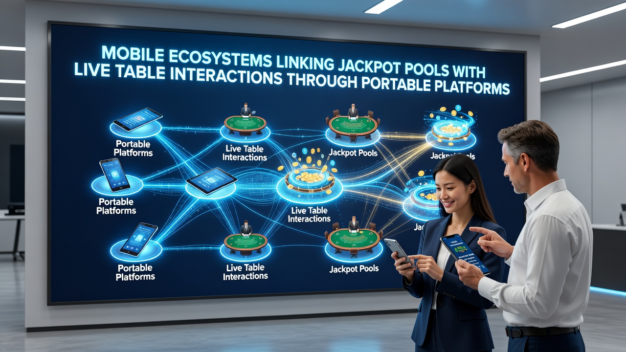 Live dealer interacties gekoppeld aan mobiele jackpot systemen op tablets