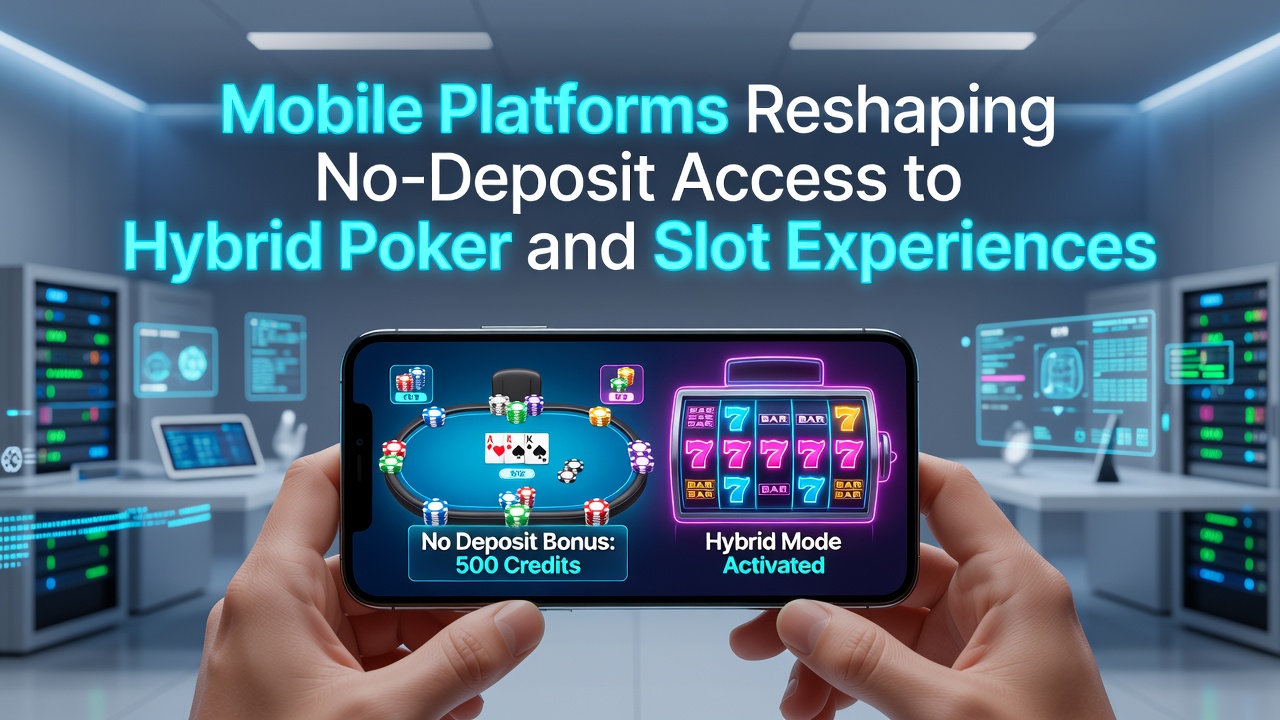 Mobiele apps die hybride poker- en slotspellen zonder storting aanbieden