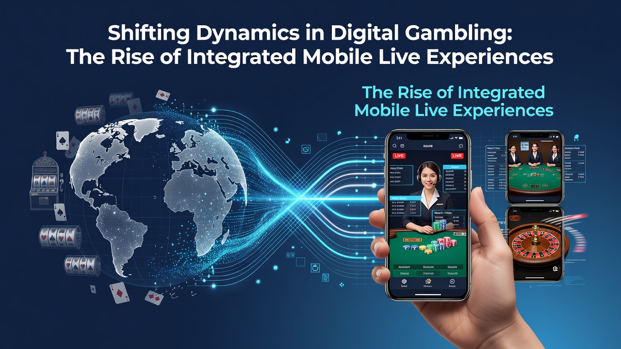 Live dealer op mobiel apparaat met geïntegreerde slot elementen